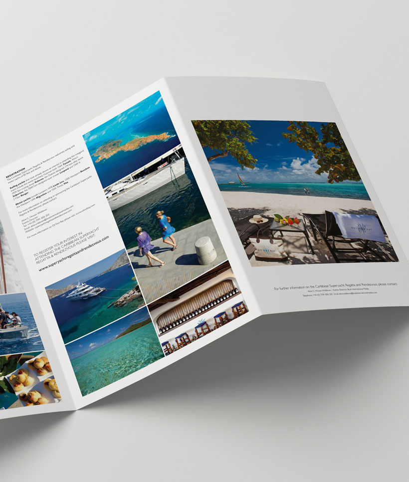 Caribbean Superyacht Regatta & Rendezvous trifold brochure
