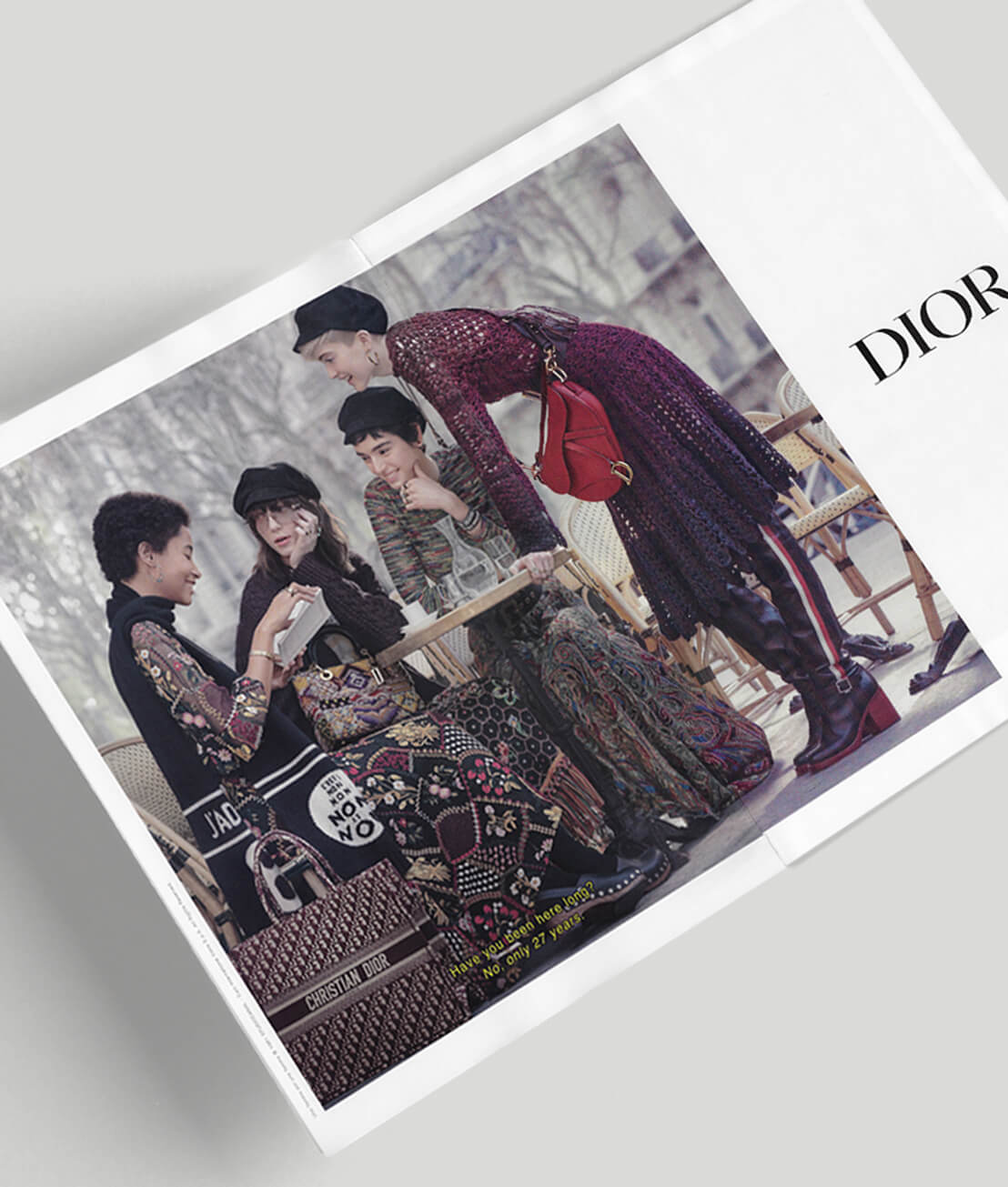 MiNDFOOD Style SS19 Magazine double page spread Dior advertisement