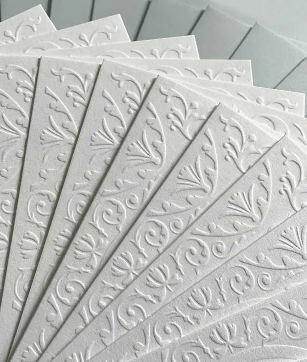 Perseus & Pegasus blind embossed greeting card, graphic design by SONIA CAMERON