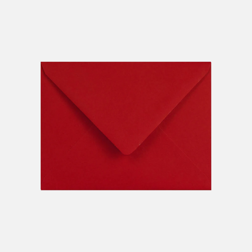 Red Peony C6 envelope
