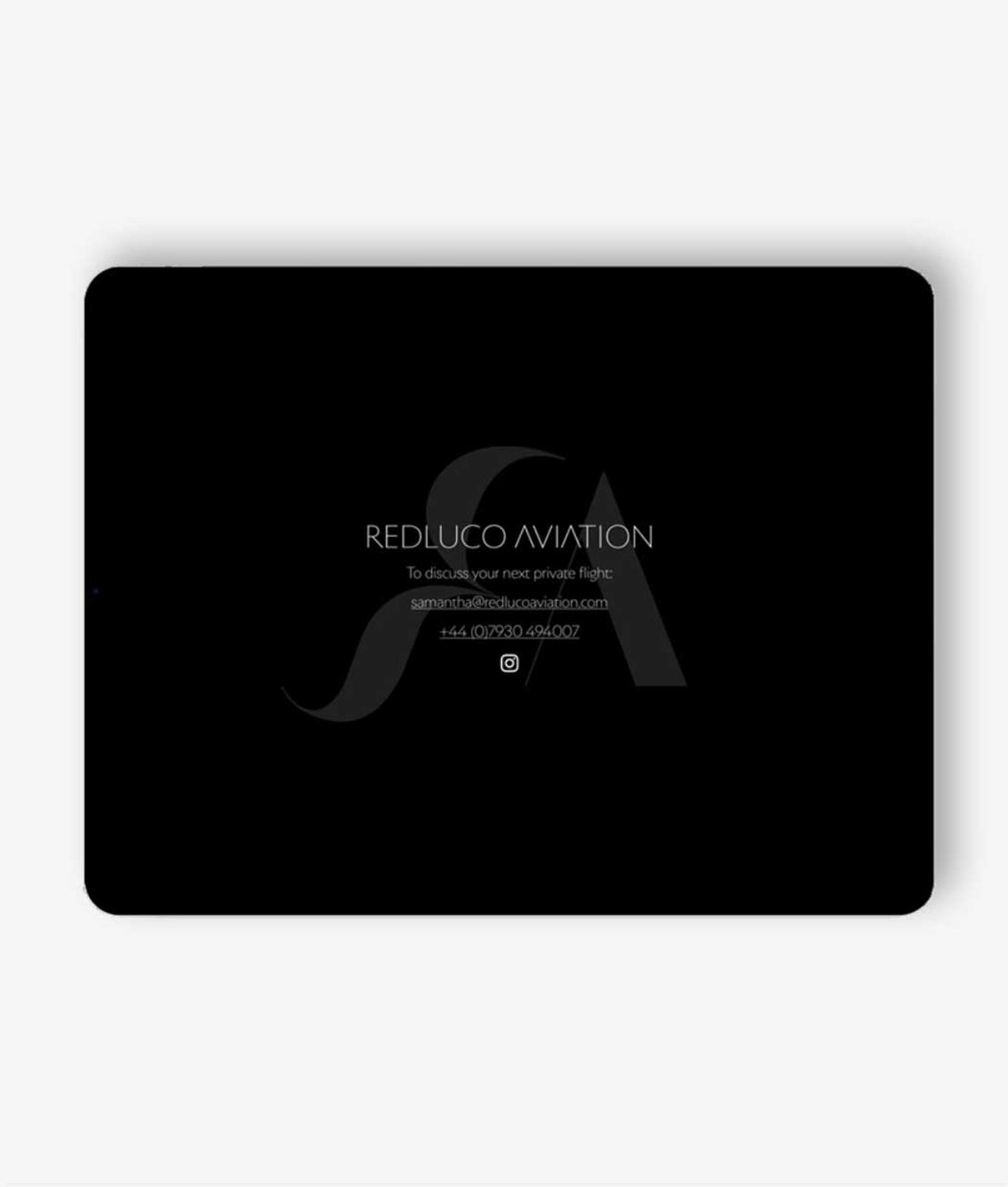 Redluco Aviation website holding page
