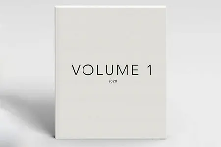 Volume 1 2020 book design project, graphic design by Sonia Cameron
